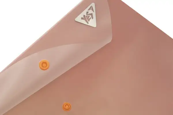 Папка-конверт YES А4 на кнопці "Fusion", димчасто-рожева 492292 купити недорого в Україні, фото 3