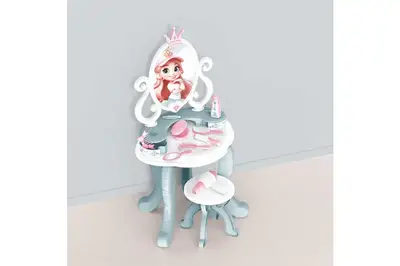 Косметичний столик з дзеркалом 1638 ментоловий, на ніжках, в коробці ТЕХНОК купити