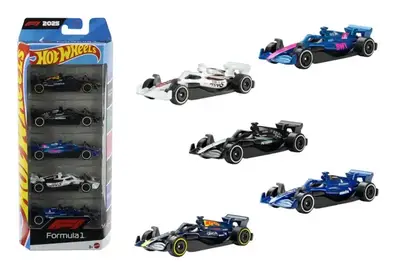 Набір з 5-и базових машинок JLN11 "Формула 1" Hot Wheels купити