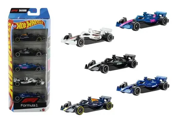 Набір з 5-и базових машинок JLN11 "Формула 1" Hot Wheels купити