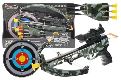 Арбалет зі стрілами і мішенню в коробці 35881L р.45*29*7 см купити