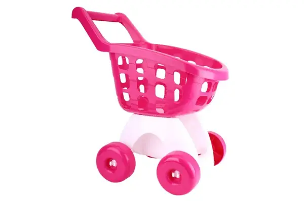 Візок 8249 для супермаркету рожевий ТЕХНОК купити