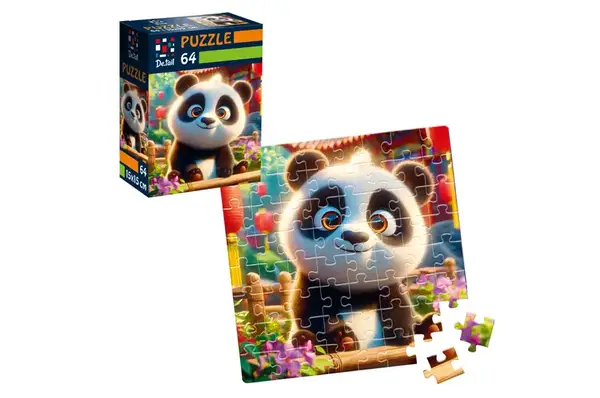 Пазли De.tail. Усміхнена панда. 64 деталі DT1234-10 (укр) Vladi Toys купити