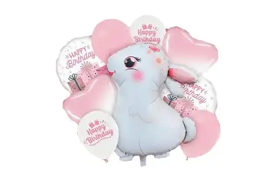 Набір з 9 повітряних кульок 21485 "Зайчик" ТМ "Твоя Забава" купити