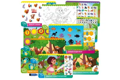 Розвиваюча гра VT5010-42 "Панда" картки пиши-стирай Vladi Toys купити