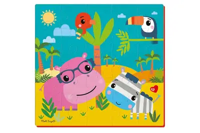 Пазли фомові "Fisher-Price. Бегемот та зебра" VT1109-04 VladiToys купити