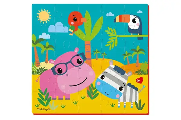 Пазли фомові "Fisher-Price. Бегемот та зебра" VT1109-04 VladiToys купити недорого в Україні, фото 2