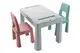 Комплект Multifun Teggi 1+2 (столик та кріселка) сірий/рожевий/бірюзовий TI-011-174 TEGA купити недорого в Україні, фото 36146