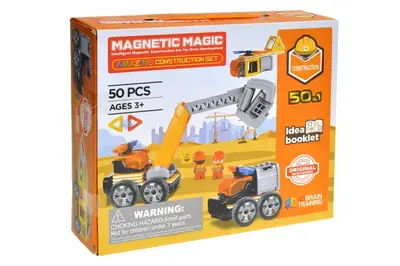 Конструктор магнітний "Будівельник" 50дет LQ638 р.28,5*24,5*8см купити