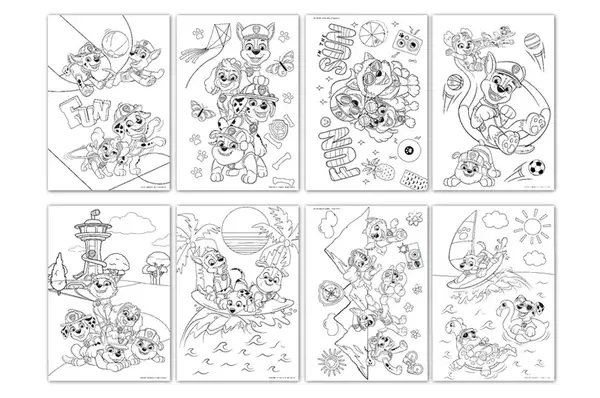 Набір для творчості 200533 "Щенячий патруль. Грайся весь день" 2в1 розмальовки та гравюри DoDo купити недорого в Україні, фото 5
