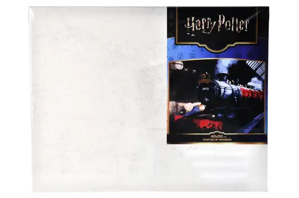 Набір для розпису по номерах KHO5210 WB "Harry Potter: Гоґвортський експрес з фарбами металік extra" 40х50см IDEYKA купити