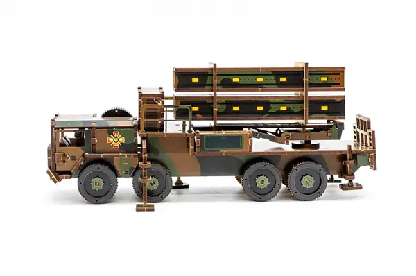 Конструктор 160-02397 "ЗРК НАСАМС" дерев'яний, 160 дет., розмір 25х10х6,5 см PuzzleOk купити недорого в Україні, фото 7