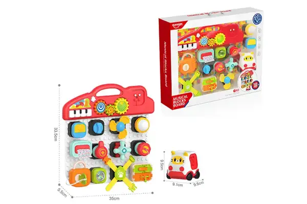 Бізіборд HE8081 музичний, зі світлом, в коробці р.45x10x36 см купити