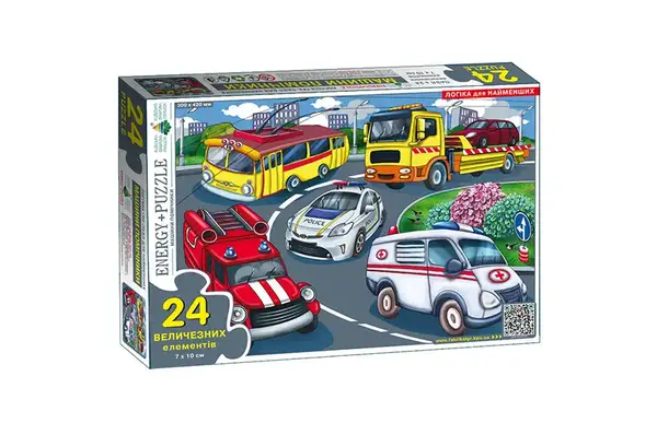 Пазл 24 елем. "Машини помічники" КФІ купити