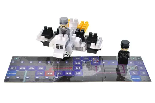 Конструктор блочний QB300-105 "Block&Steps: Зоряний Корабель" + ходилка і меморі гра 3в1, 40дет. qbee купити недорого в Україні, фото 2