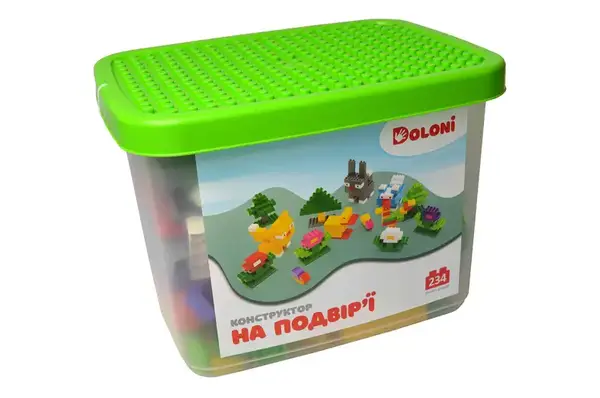 Конструктор блочний 013888/39 "На подвір'ї" 234 дет. в боксі DOLONI купити недорого в Україні, фото 2