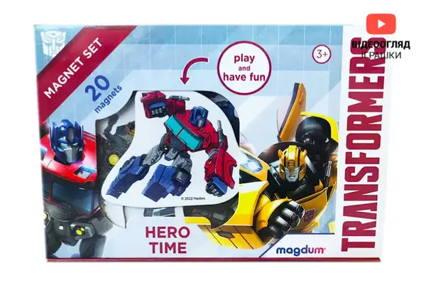 Набір магнітів "Трансформери: Час героїв" МЕ5031-41 купити