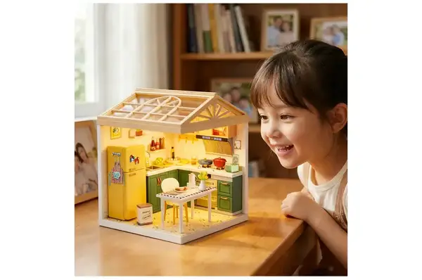 Конструктор-румбокс 8005 MINI HOUSE серії "Інтер'єр" – КУХНЯ (світло) купити недорого в Україні, фото 9