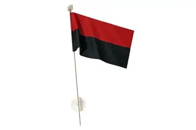 Прапор України з тризубом, 25х15 см на присосці купити