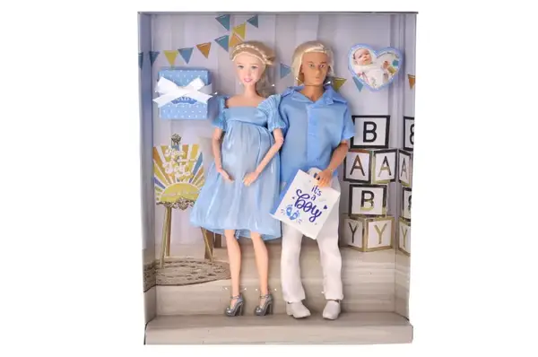 Лялька A811A/B мікс 2 види, пара, Кен та вагітна Барбі, дитина всередині короб. 36,5*6*30 см купити недорого в Україні, фото 5