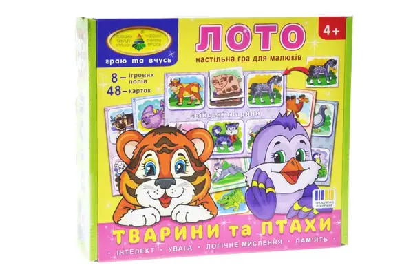 Лото "Тварини та птахи" КФІ купити