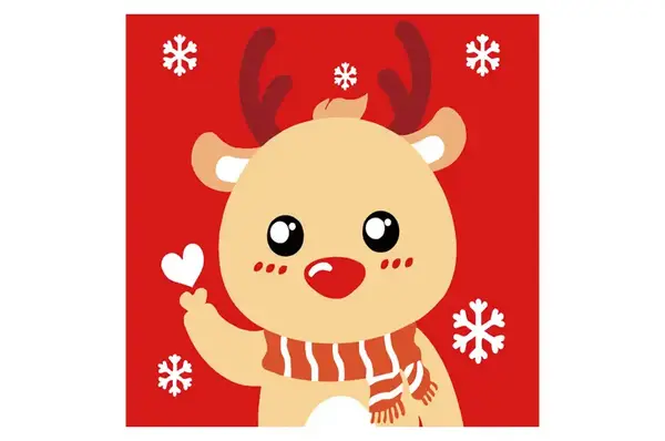 Набір для розпису по номерах Олень розміром 20х20 см (HH5293) Stateg купити