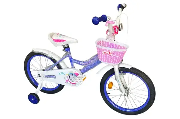Велосипед дитячий 2-х колісний 18'' 211812 Like2bike Jolly, голубий, рама сталь, з дзвінком, ручні гальма купити