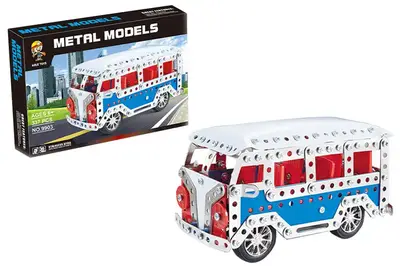 Конструктор металевий 9903 "Автобус" 337 дет. в коробці р.36,5x6x26,5 см YG Toys купити