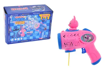 Пістолет з мильними бульбашками Cтіч на батарейках в коробці 18.5*8.4*13см. 6322/AA5-16 купити