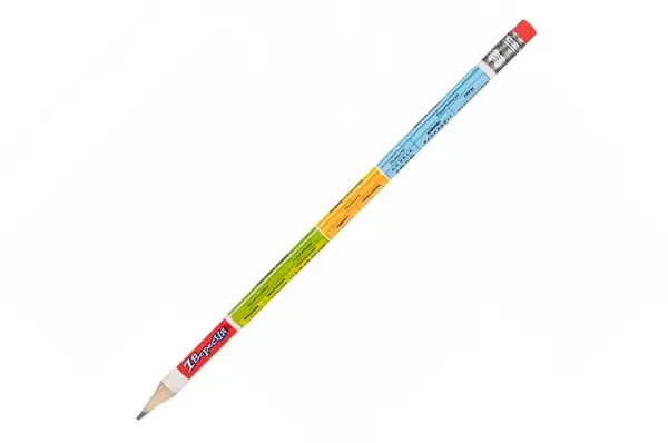 Олівець 1 Вересня чорнографітний круглий з гумкою в тубі "Мовна скарбничка" 280678 купити