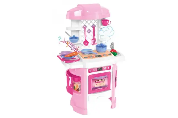 Кухонний набір 6696 "Кухня" з підсвіткою, звуковими ефектами та холодною парою, рожева ТЕХНОК купити недорого в Україні, фото 4