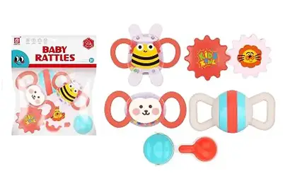 Набір брязкалець D282 в кульку 5 шт р.28x24 см YG Toys купити