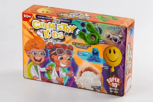 Набір для дослідів CHK-01-01U,02U,03U,04U "CHEMISTRY KIDS" великий DANKO купити недорого в Україні, фото 2