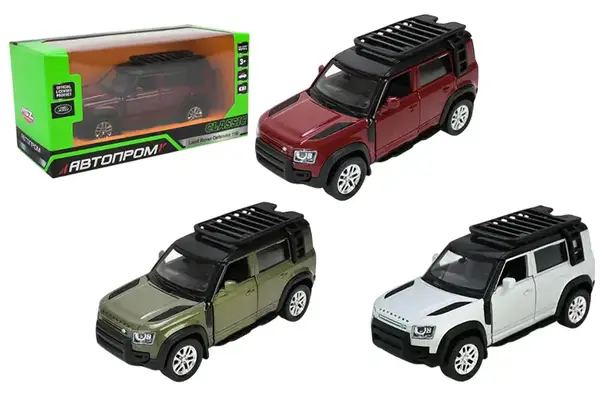 Машина металева 10010 5" 2020 Land Rover Defender 110, відкриваються двері,в кор. 16,5x7x8 см АВТОПРОМ купити