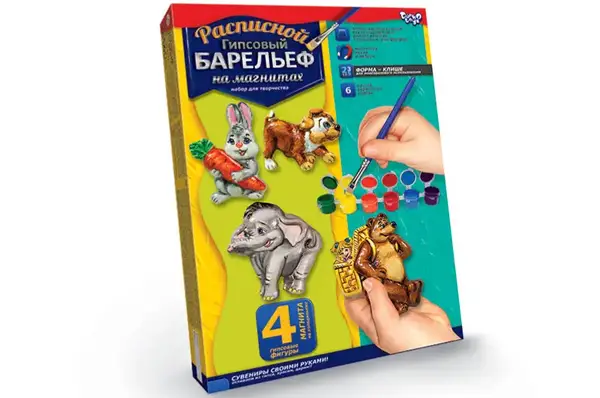 Набір для творчості "Барельєф" малий РГБ-02-01,02,03...12 DANKO купити недорого в Україні, фото 2