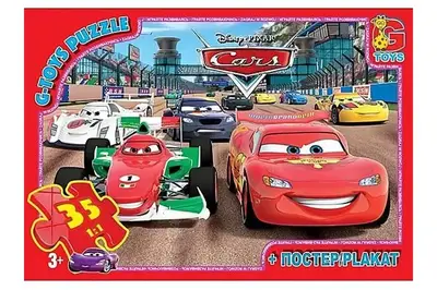 Пазли із серії "Тачки" Z10215 35 ел. розмір полотна 21х30см G-Toys купити