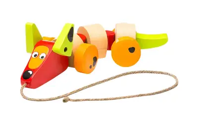 Дерев'яна іграшка "Такса-каталка" арт. 13623 CUBIKA купити