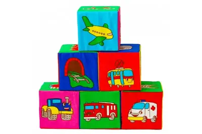 Набір м'яких кубиків MC090601-12 6 штук в кульку Масік купити