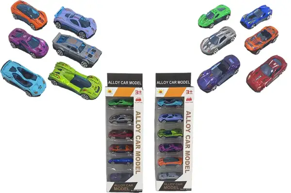 Набір металевих машин, 2види, в коробці 0202-12 купити