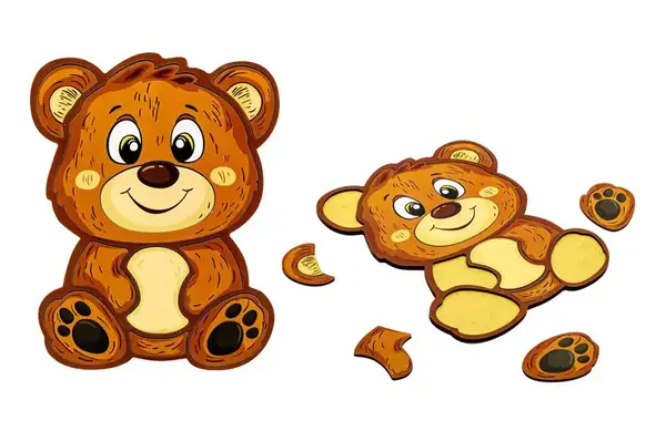 Пазл-складалка "Ведмедик" Puz-22956 PuzzleOk купити