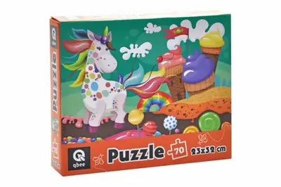 Пазли - 70 елм. - QB400-009 "Єдиноріг та солодощі" qbee купити
