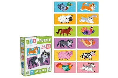 Пазли ДУО 300689 "Тваринки-половинки" DoDo купити