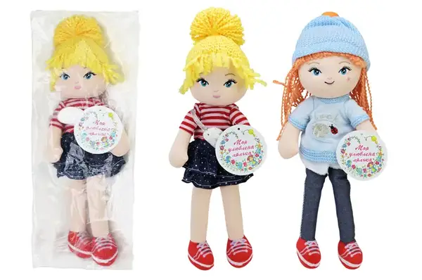 Лялька м'яконабивна SEL-0021, мікс видів, пакет купити