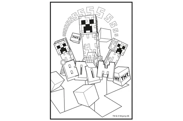 Розмальовка А4 Yes "Minecraft" з наліпками та завданнями, 12 стор. 743222 купити недорого в Україні, фото 4