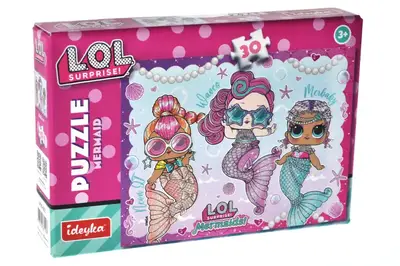 Гра-головоломка. Набір пазлів LP30-003 L.O.L Surprise! Mermaid,30 елементів IDEYKA Гра-головоломка. Набір пазлів LP30-003 L.O.L Surprise! Mermaid,30 елементів IDEYKA купити