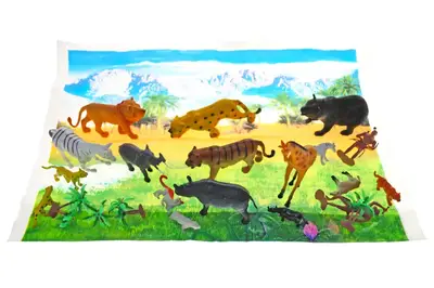 Набір диких тварин в кульку A581 р.38*26*8см купити