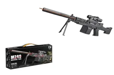 Автомат 2033-1A кульки,акумулятор, лазер, у коробці р.34x20x6,5 см купити