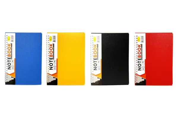 Блокнот А5, 40 арк., пластик, пружина збоку купити