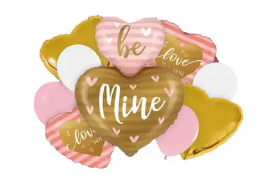 Набір з 9 повітряних кульок "Be mine" ТМ "Твоя Забава" купити