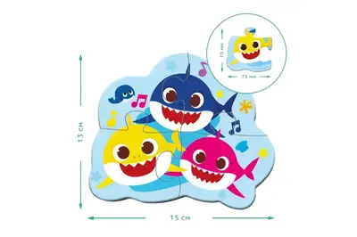 Пазли 2-3-4 елм. 200587 "Shark" DoDo купити